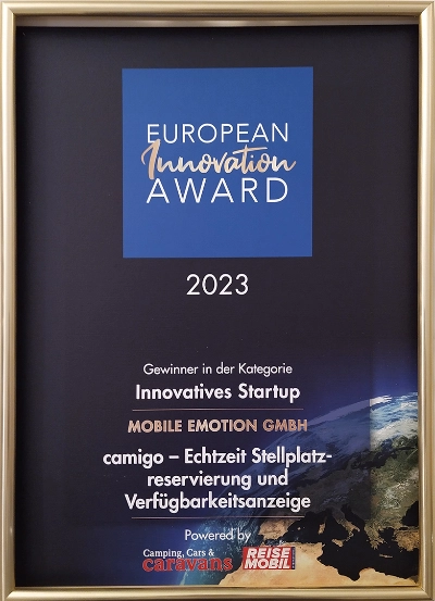 European Innovation Award 2023 – Auszeichnung für camigo